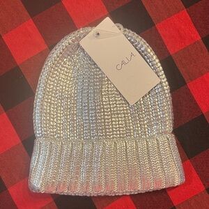 NWT CALIA metallic beanie